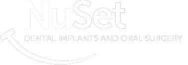 NuSet Dental Implants and Oral Surgery White Logo