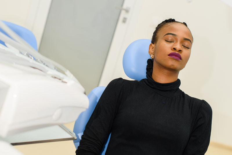 dental patient under sedation